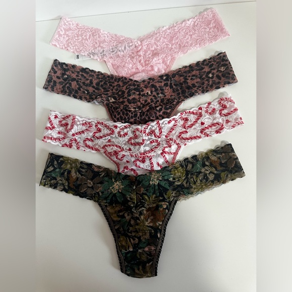 Hanky Panky 'BEE Mine' Triangle Bralette - Faux-Sheer Stretch Lace, Pullover Style (Made In USA) - View #7